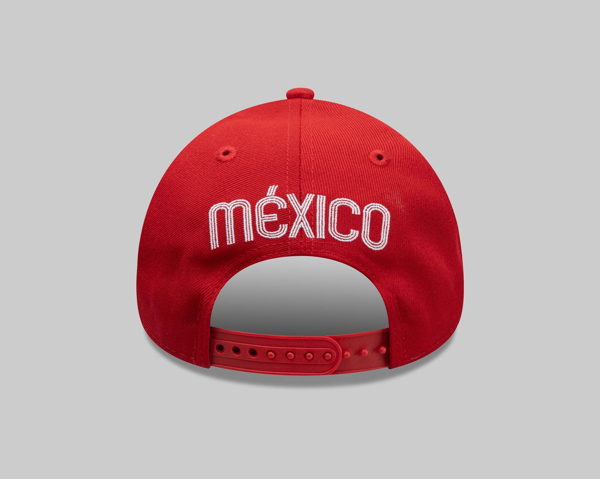 Gorra New Era Roja Iconic M 940 con flores