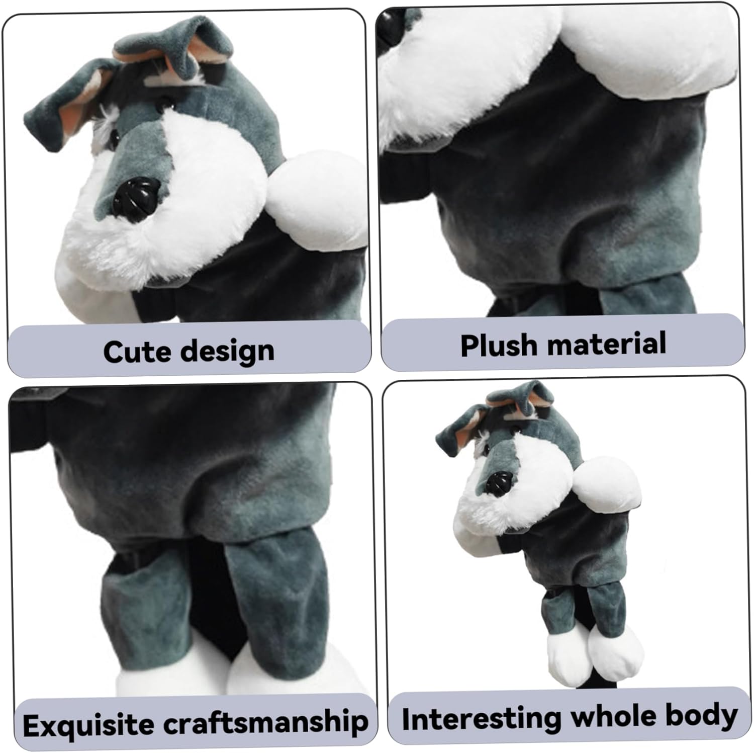 Funda de Madera con forma de Schnauzer