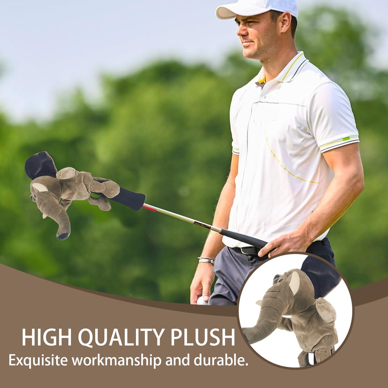 Funda de Madera con forma de Elefante