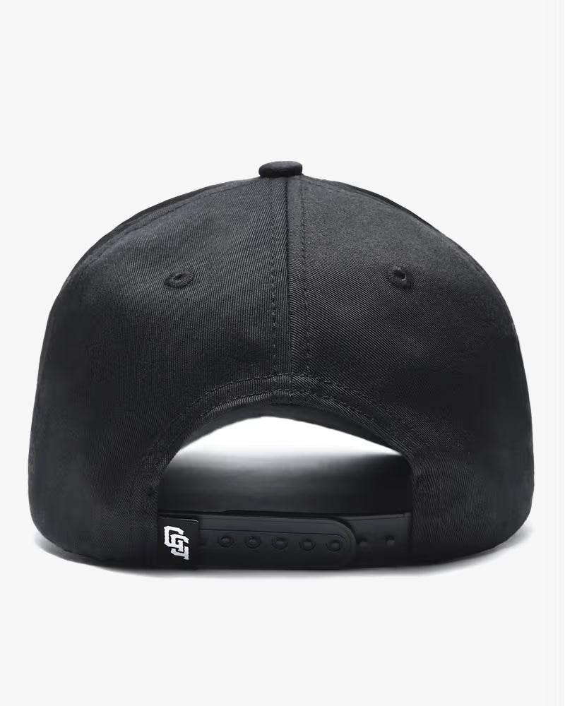 Gorra SnapBack Golfista Enojado Negra Golf Gods