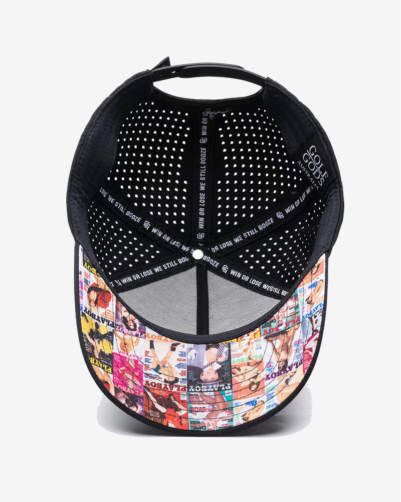 TOUR PRO PlayGolf Golf Hat in Black with Curved Brim