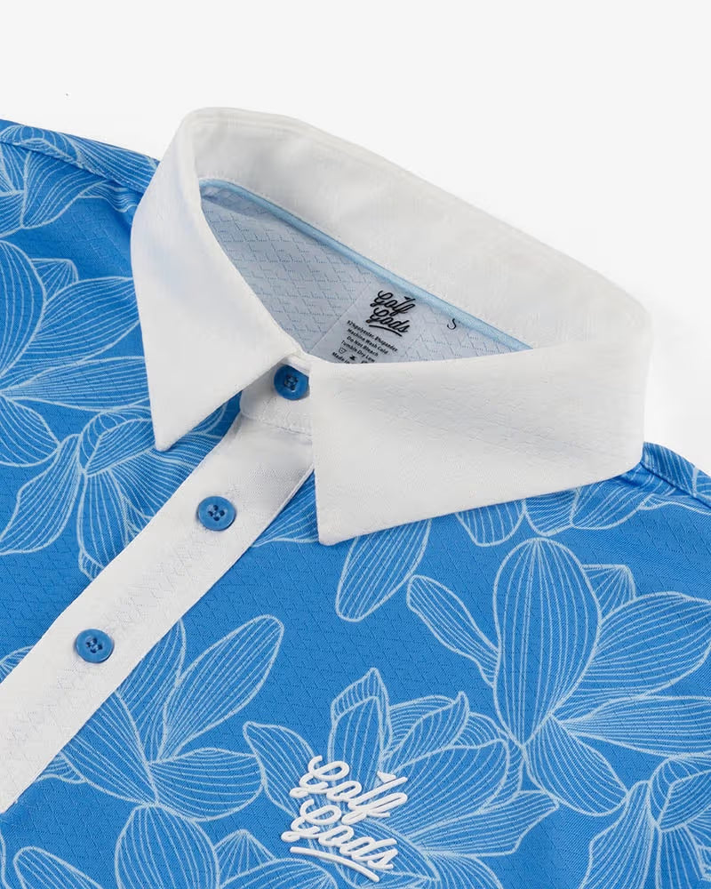 Polo de Hombre Golf Gods Azalea Blue Cool Tech Performance
