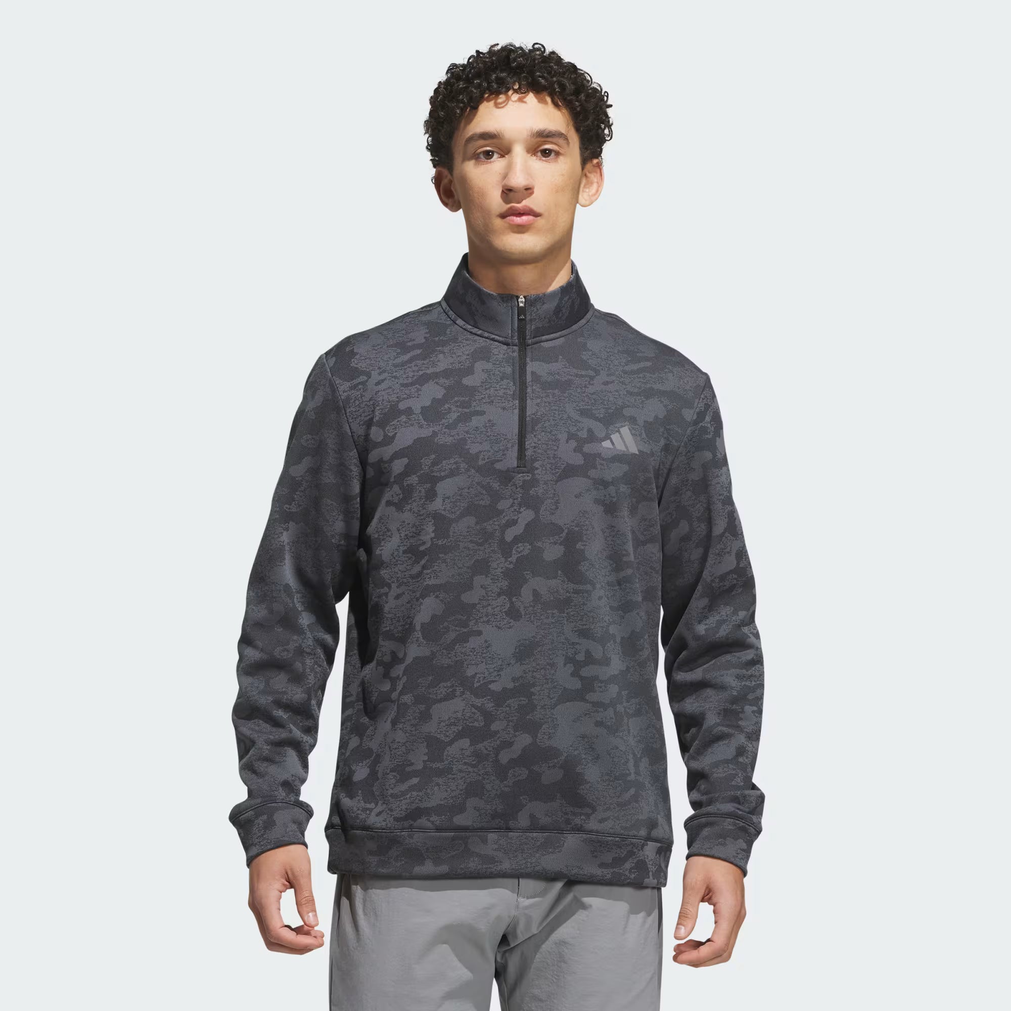 ADIDAS Sudadera Ultimate365 Durable Impermeable Cierre Corto Negro/Gris