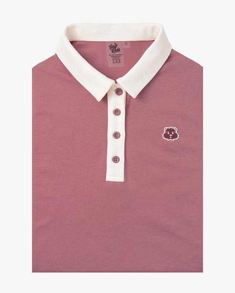 Polo de Mujer Golf Gods Legacy Pink & Cream