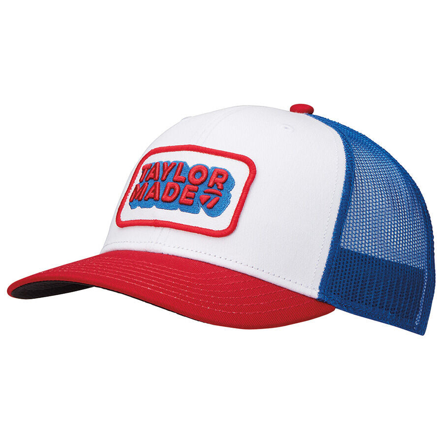 Taylormade Gorra Ventura Retro Trucker Hat Blanca/Rojo/Azul
