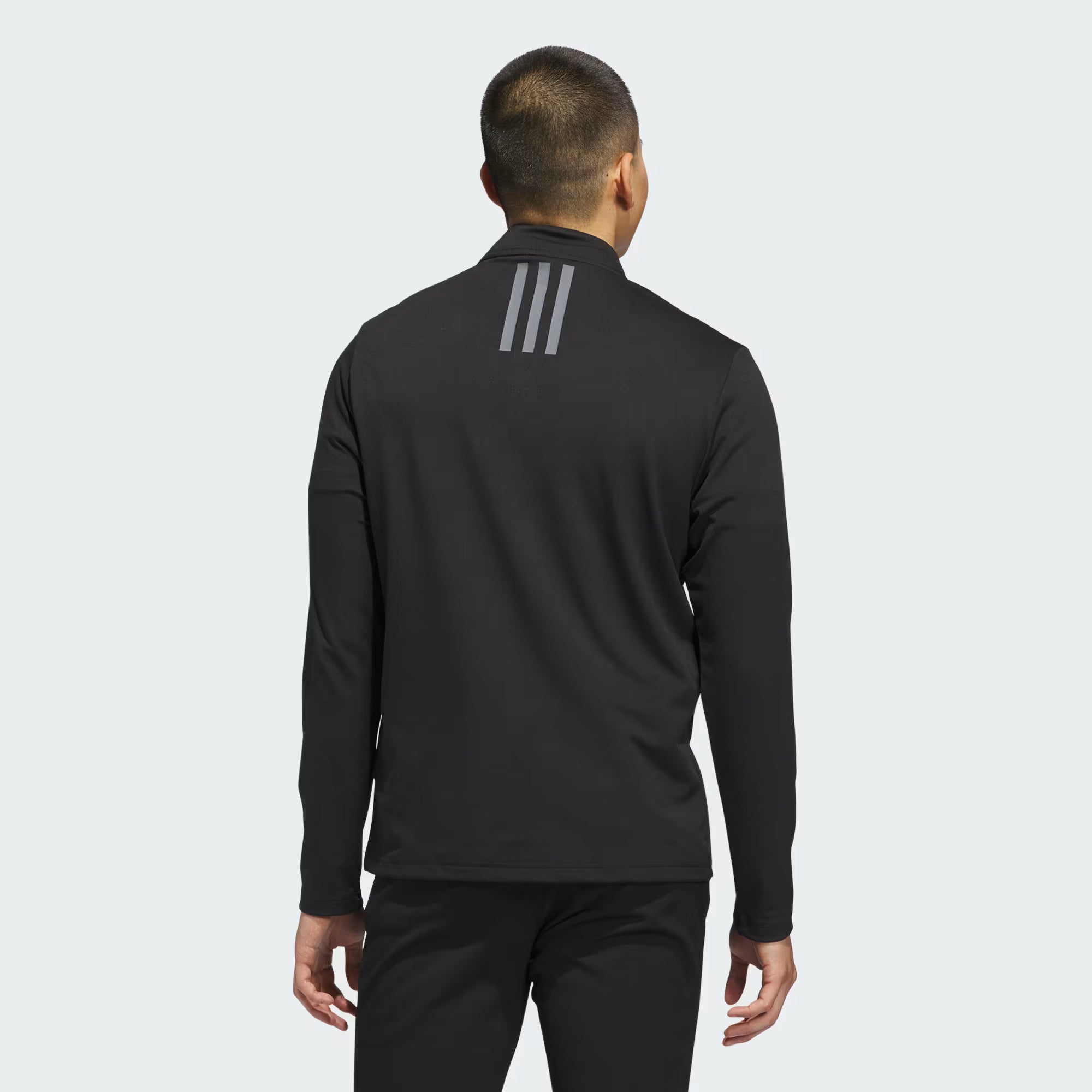 ADIDAS SUDADERA PERFORMANCE 3 FRANJAS DE CIERRE CORTO BLACK