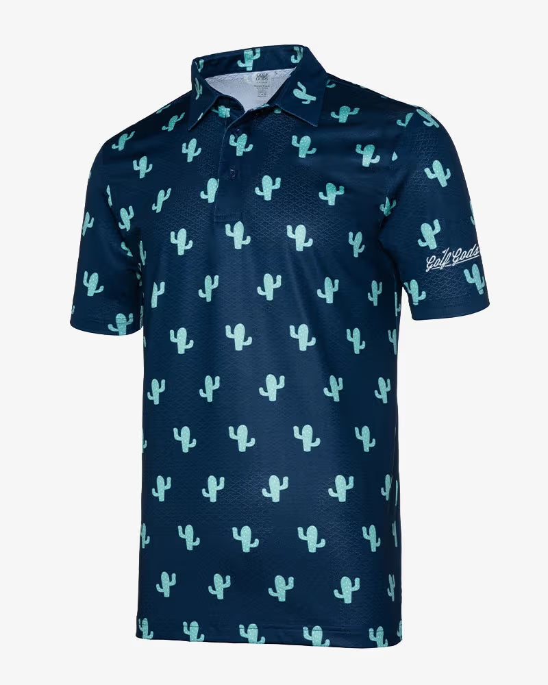 Golf Gods Polo Saguaro Cactus Cool Tech Performance