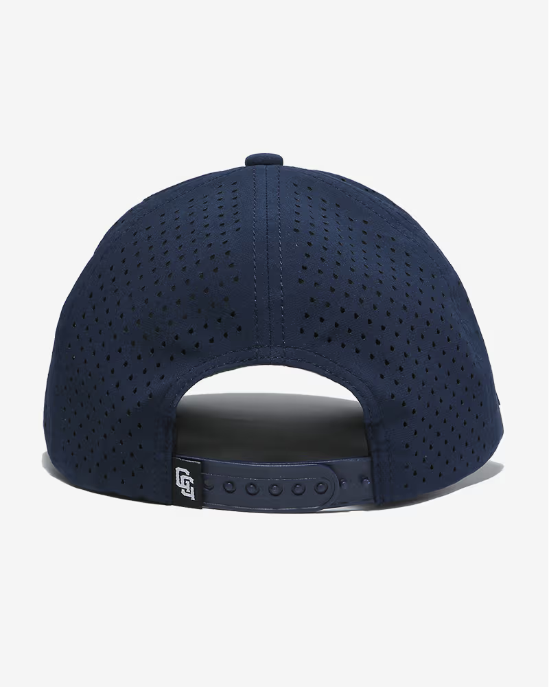 TOUR PRO Mad Slicer Golf Hat in Navy Blue with Curved Brim