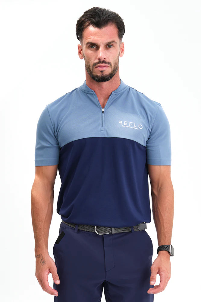 Reflo -Polo Hombre Tobol Azul