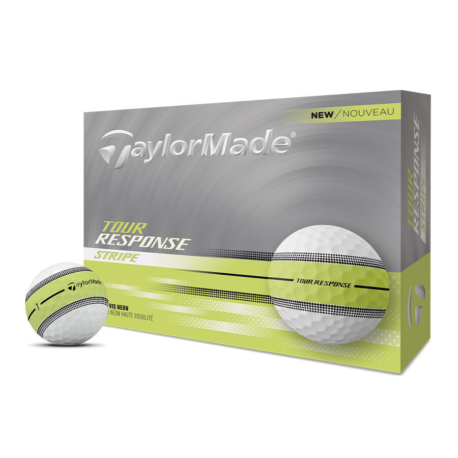 Taylormade Pelota Tour Response Stripe Verde 3pk
