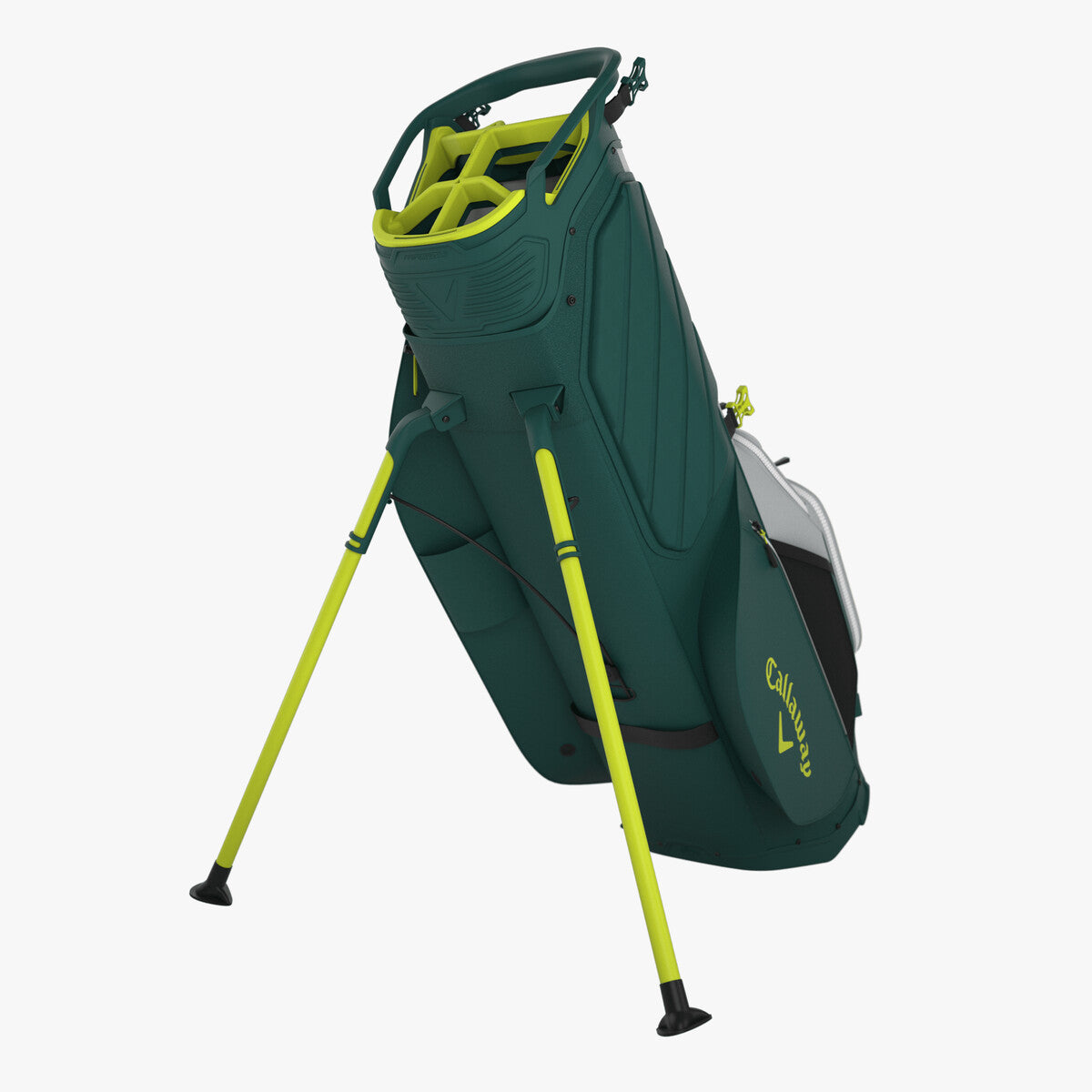 Callaway Bolsa Fairway Stand Bag Silver/Forrest/Floral Yellow