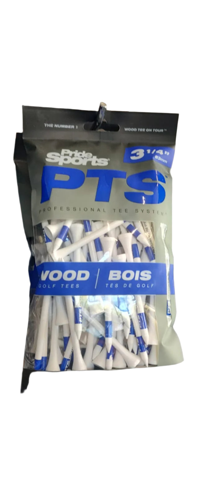 Pride PTS TEES BLANCOS 3 1/4'' 75 PK