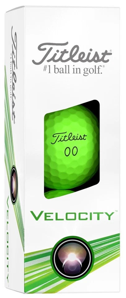 Titleist 2025 Pelota Velocity Verde 3pk