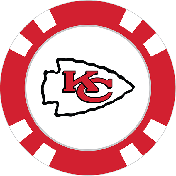 Ficha de poker NFL Kansas City Chiefs