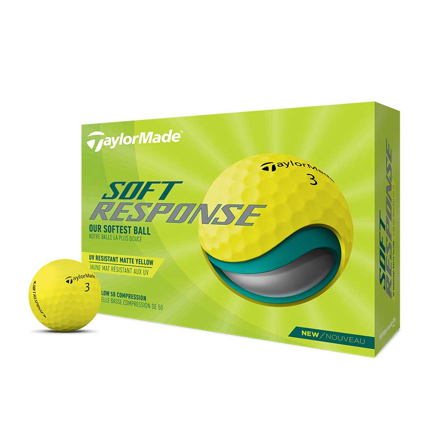 TaylorMade - Pelota Soft Response Amarilla 3PK