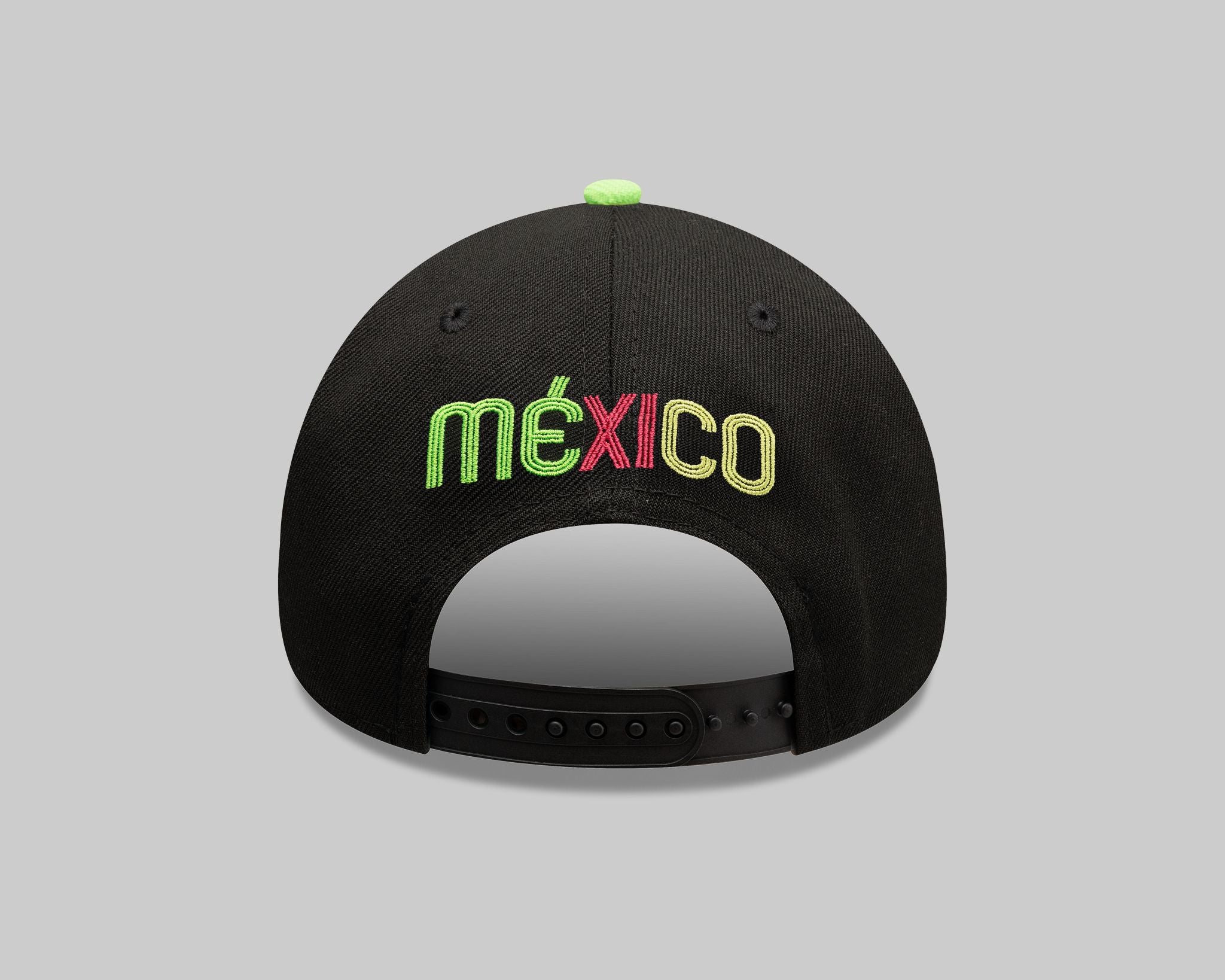 Gorra New Era Negra con Verde Iconic M 940 A-frame