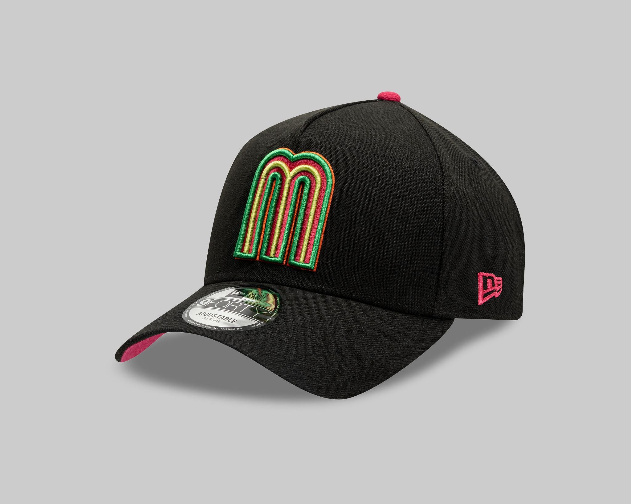 Gorra New Era Negra con Rojo Iconic M 940 A-frame