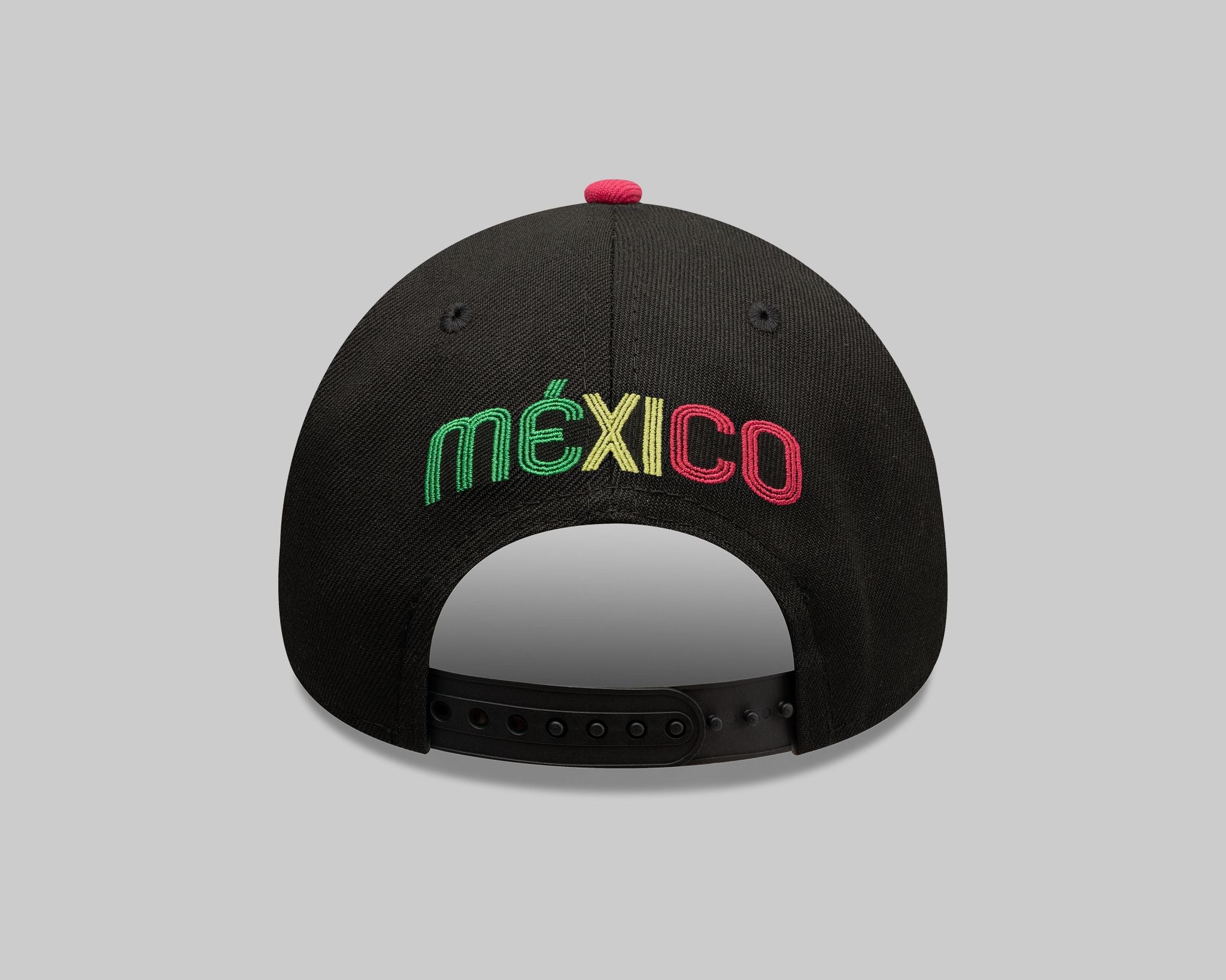 Gorra New Era Negra con Rojo Iconic M 940 A-frame