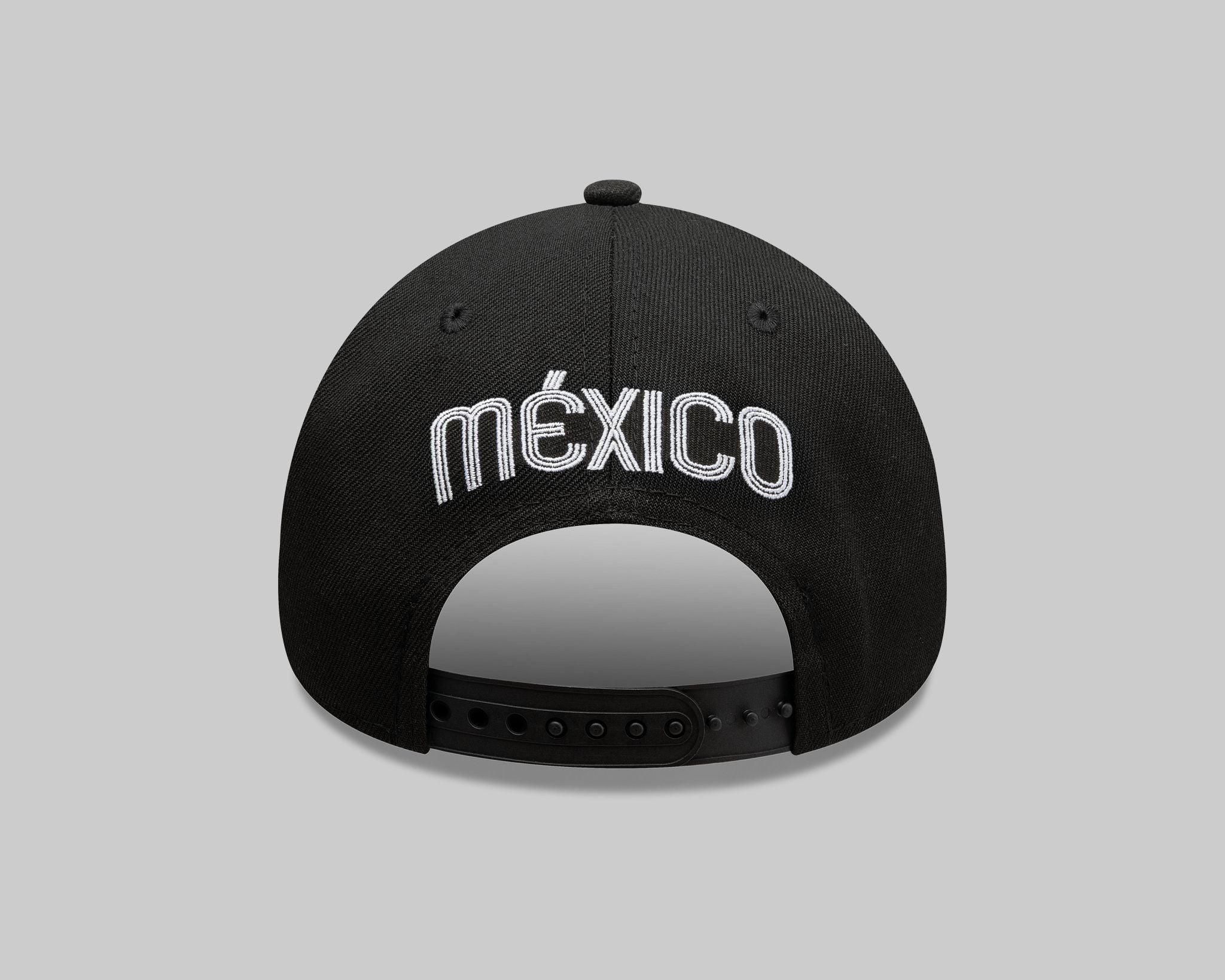 Gorra New Era Negra con gris Iconic M 940 A-frame