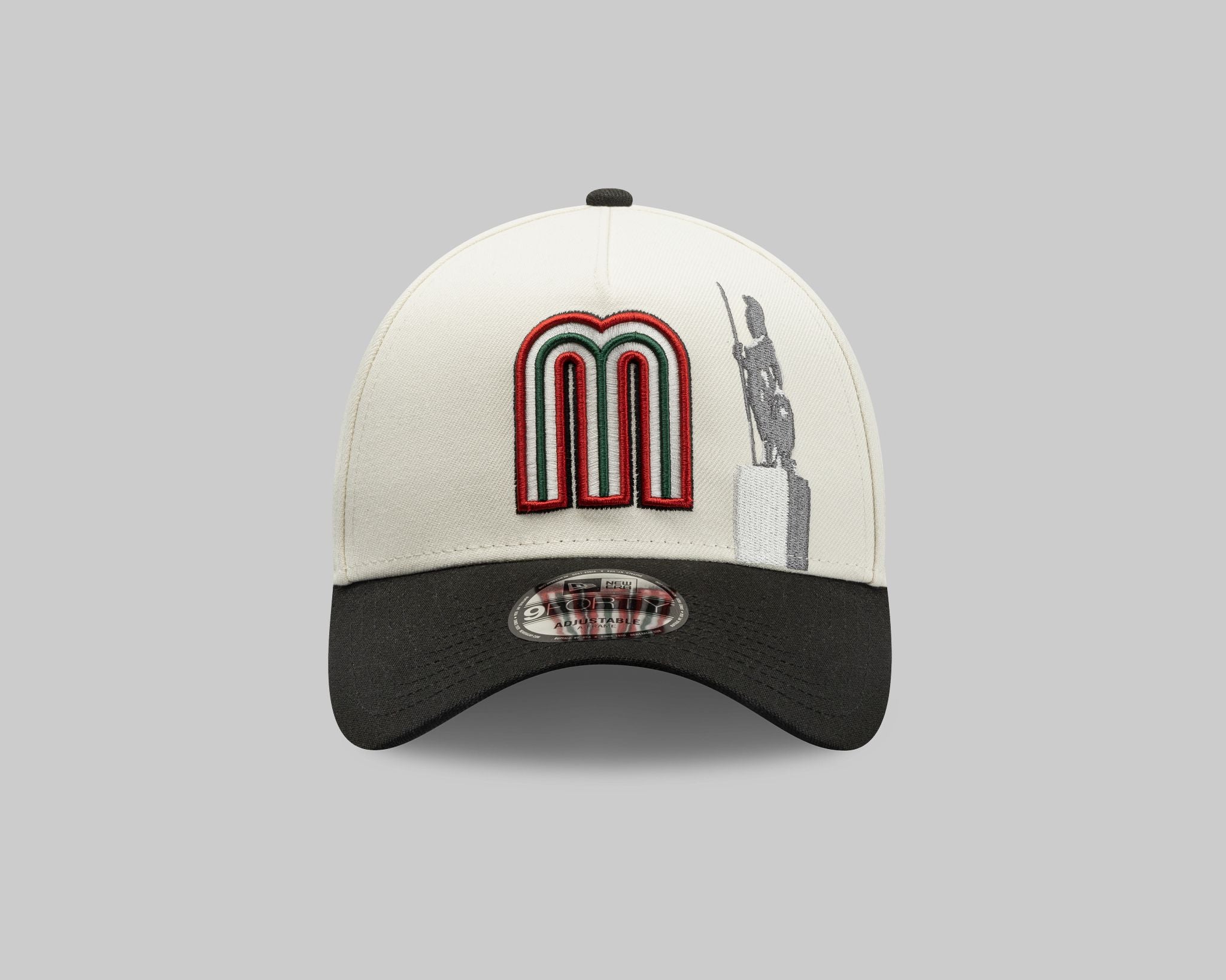 Gorra New Era Blanco con Negro Iconic M GDL 940 A-frame
