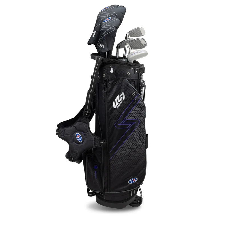 U.S. Kids Golf Equipo 54' UL7 con 7 bastones Negro/Purpura