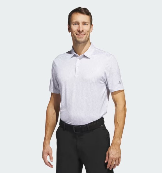 Adidas-Polo Ulttra Allover Print Blanca