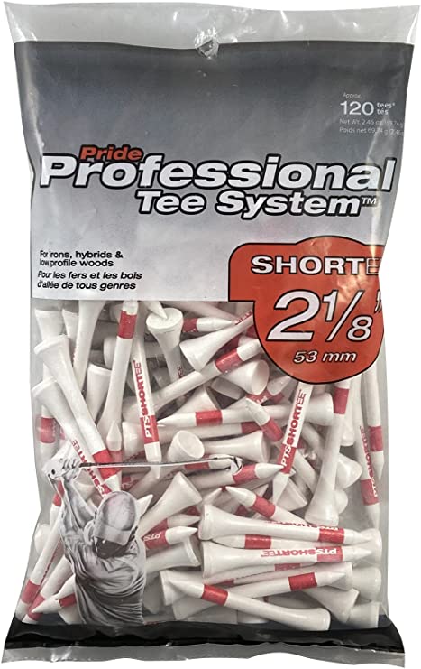 Pride PTS - TEES BLANCOS 2 1/8'' 120PK