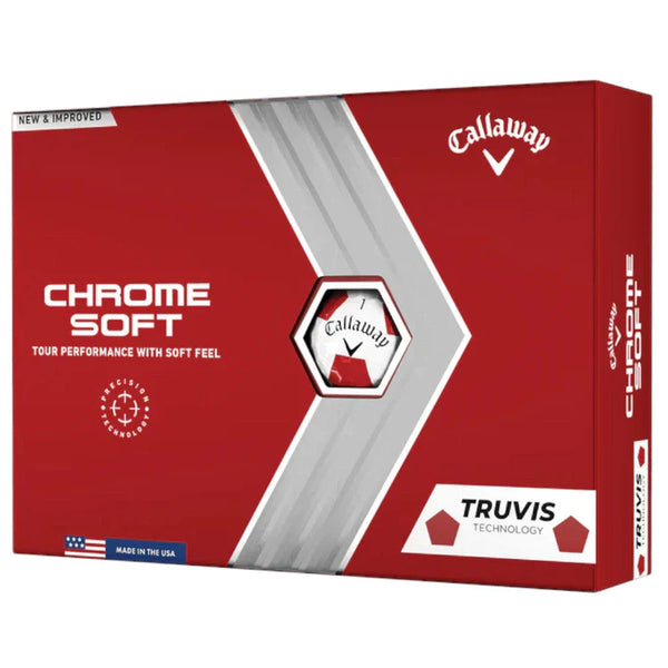 CALLAWAY - PELOTA CHROME SOFT TRUVIS ROJA 3PK