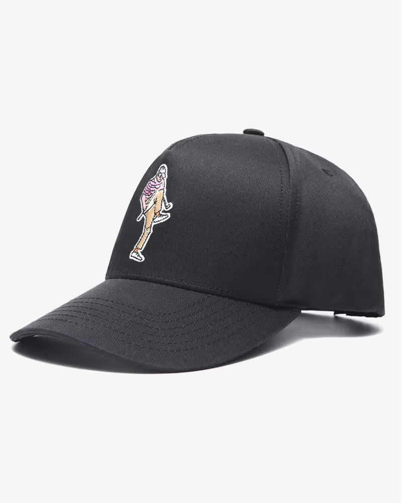 Gorra  SnapBack Golfista Enojado Negra Golf Gods