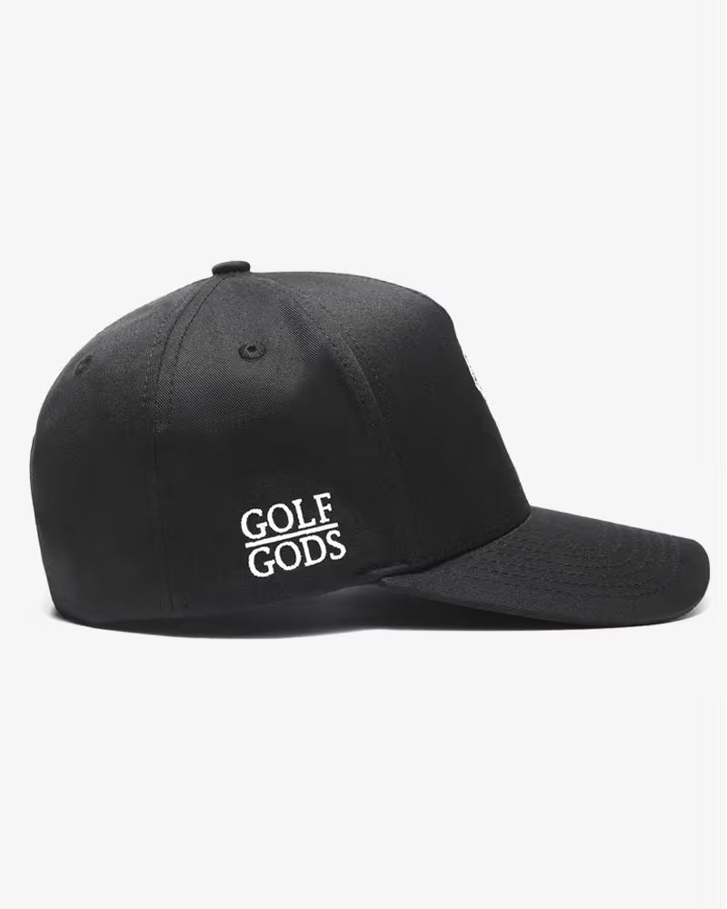 Gorra  SnapBack Golfista Enojado Negra Golf Gods