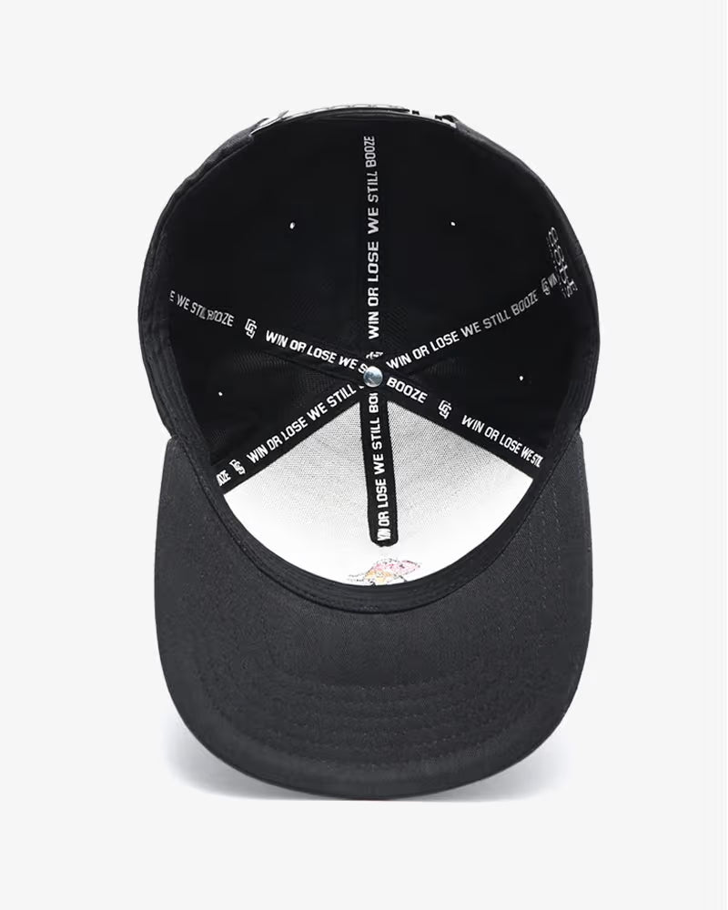 Gorra  SnapBack Golfista Enojado Negra Golf Gods