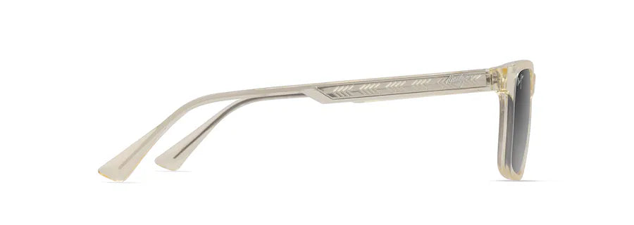 MAUI JIM GREY OKINA SHINY TRANS LIGHT YELLOW