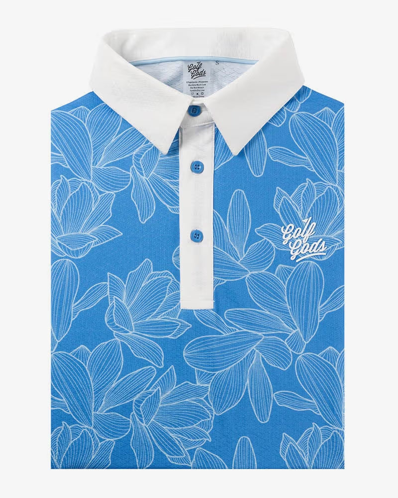 Polo de Hombre Golf Gods Azalea Blue Cool Tech Performance