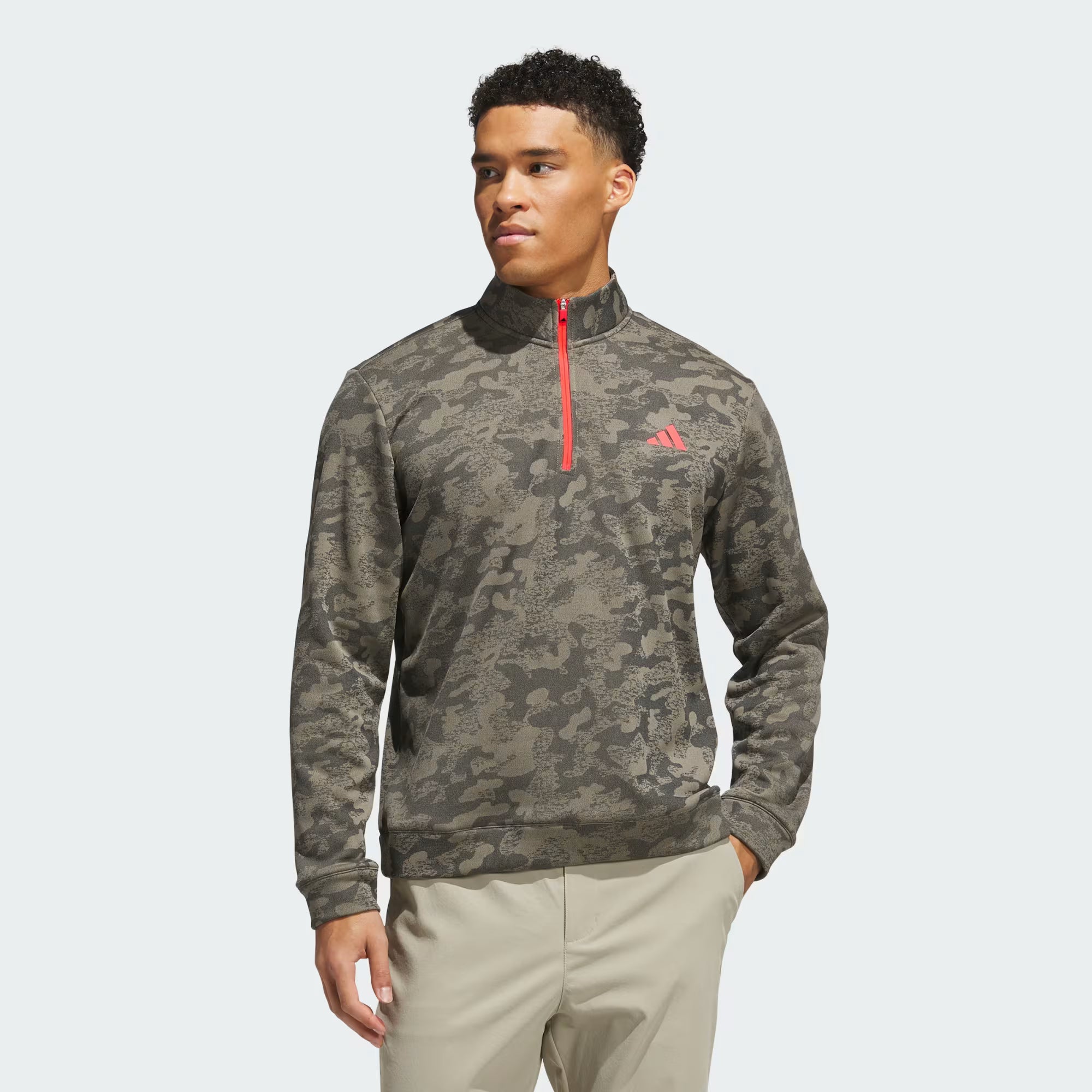 ADIDAS Sudadera Ultimate365 Durable Impermeable Cierre Corto Khaki