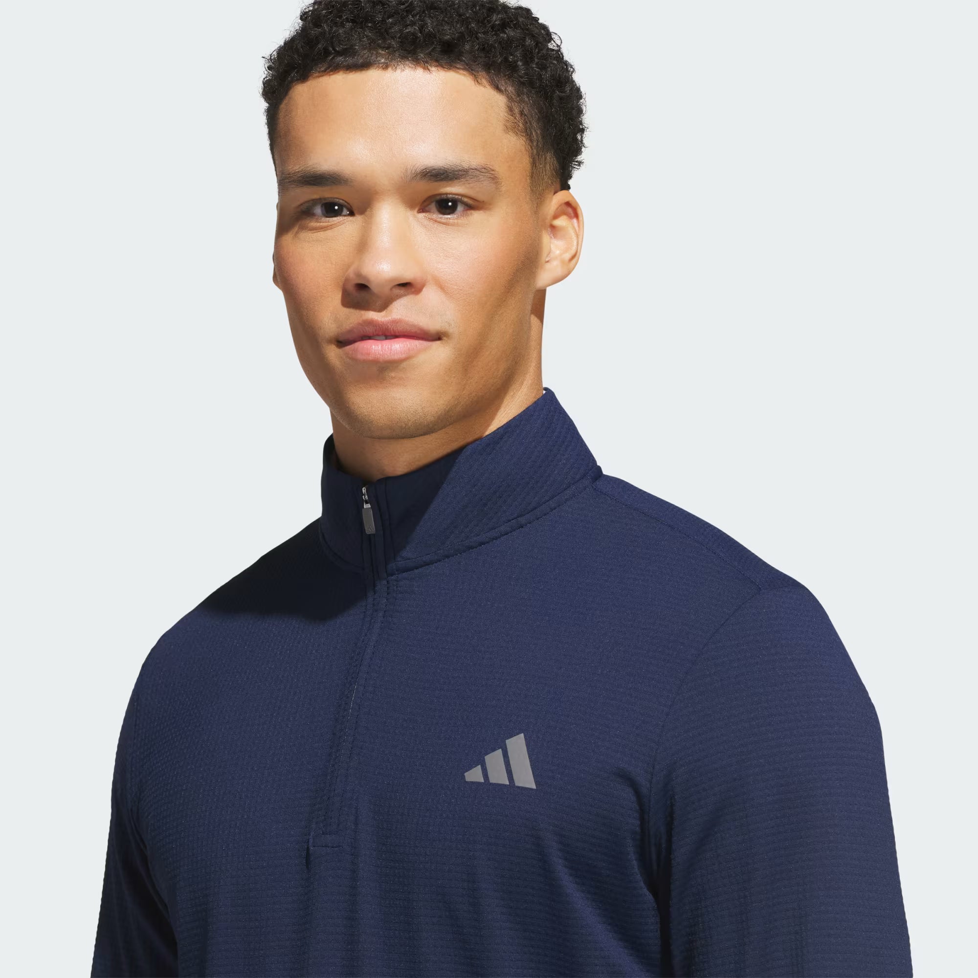 ADIDAS SUDADERA PERFORMANCE TEXTURE CIERRE CORTO