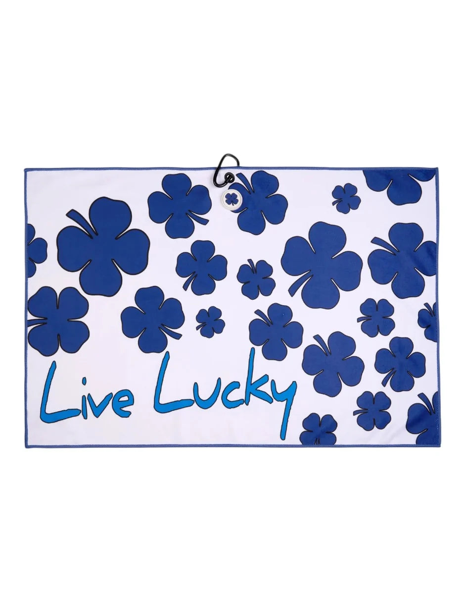 Black Clover LIVE LUCKY COBALT QUICK STICK GOLF TOWEL