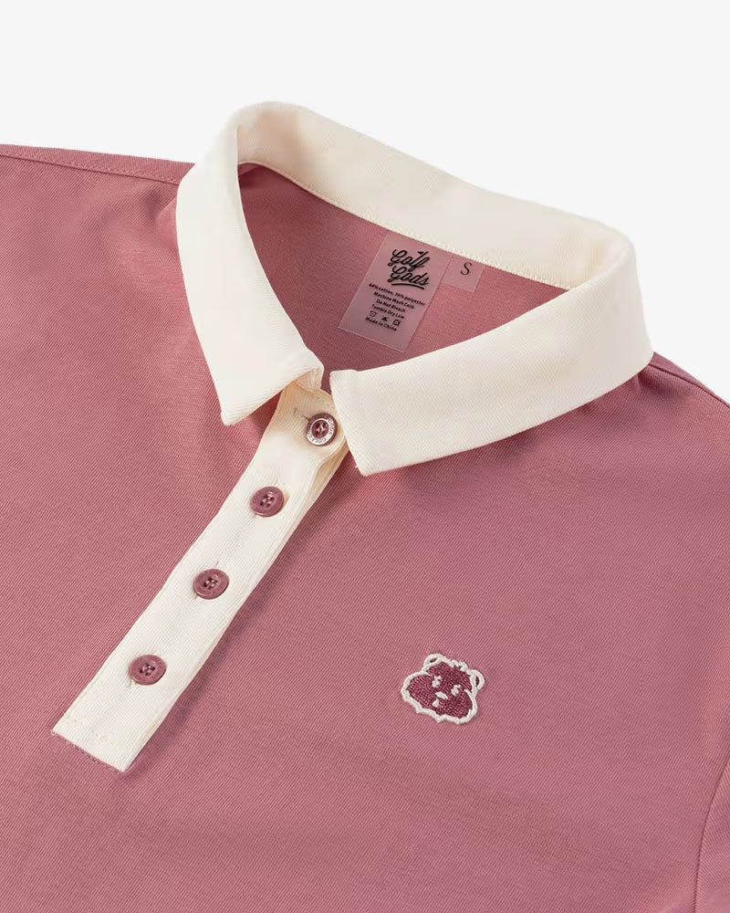 Polo de Mujer Golf Gods Legacy Pink & Cream