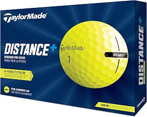 TAYLORMADE PELOTA DISTANCE PLUS DOCENA AMARILLA