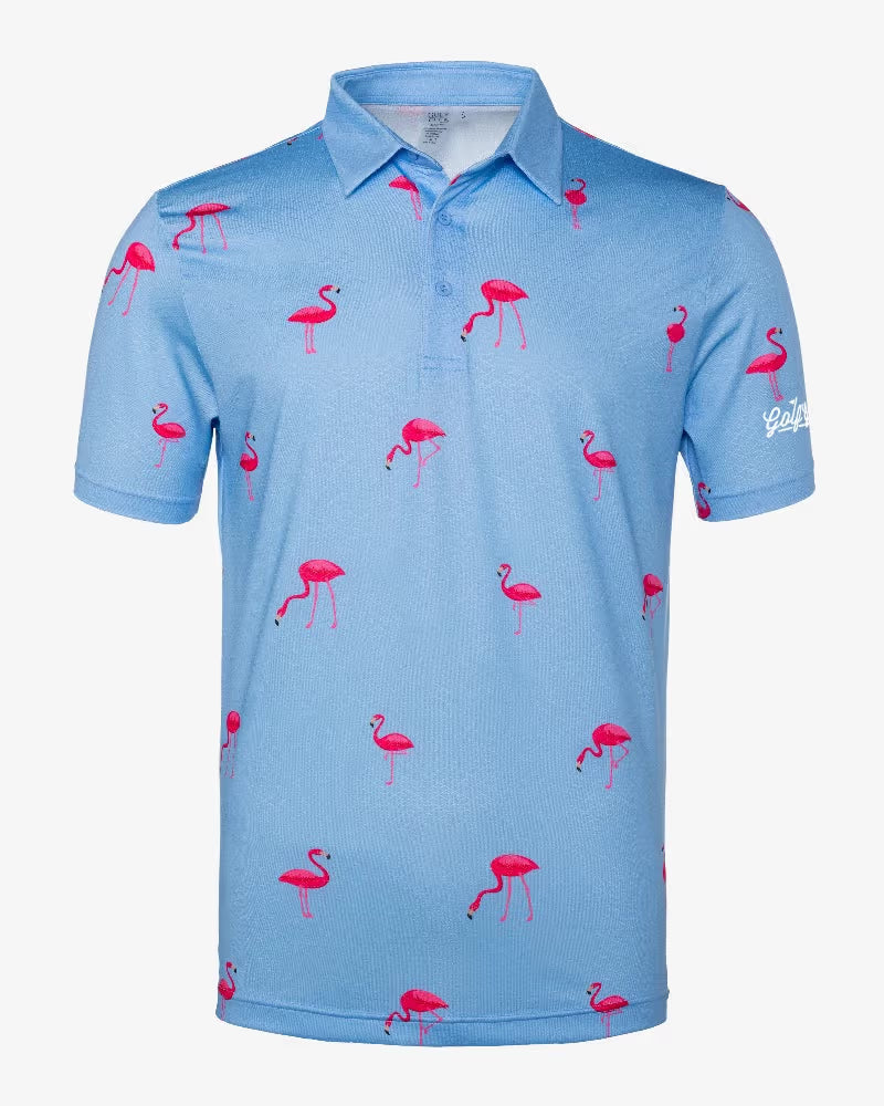Polo de Hombre Golf Gods Flamingo Cool Tech Performance
