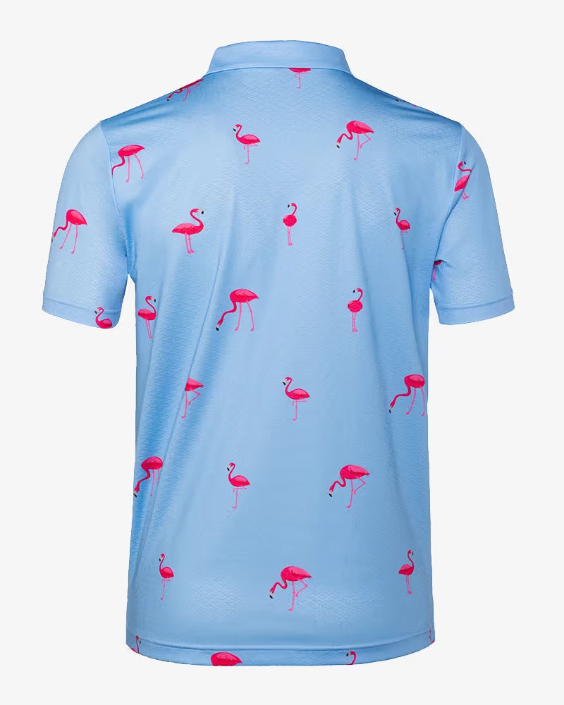 Polo de Hombre Golf Gods Flamingo Cool Tech Performance
