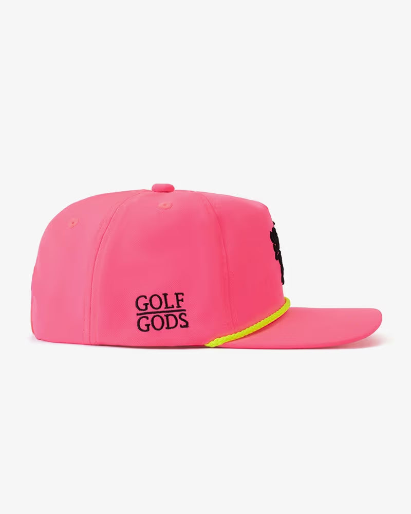 Neon Pink Golf Gods Script Gorra Golf Gods SnapBack