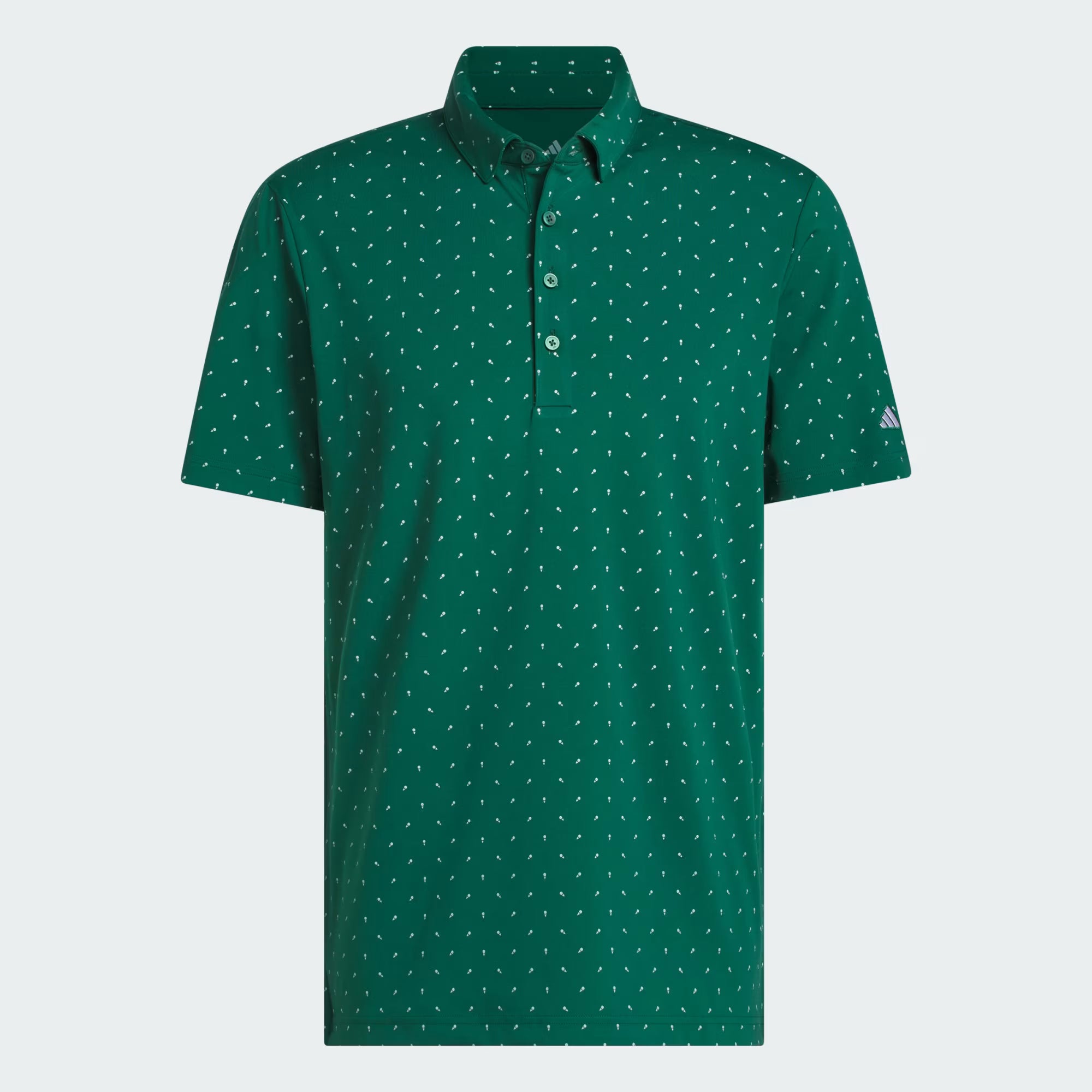 Adidas Playera polo verde ULTIMATE365+ MICRO PRINT