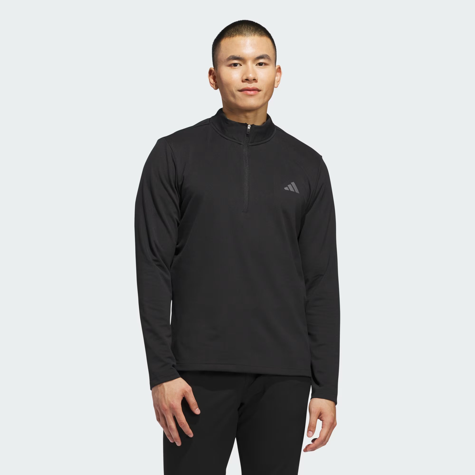ADIDAS SUDADERA PERFORMANCE 3 FRANJAS DE CIERRE CORTO BLACK