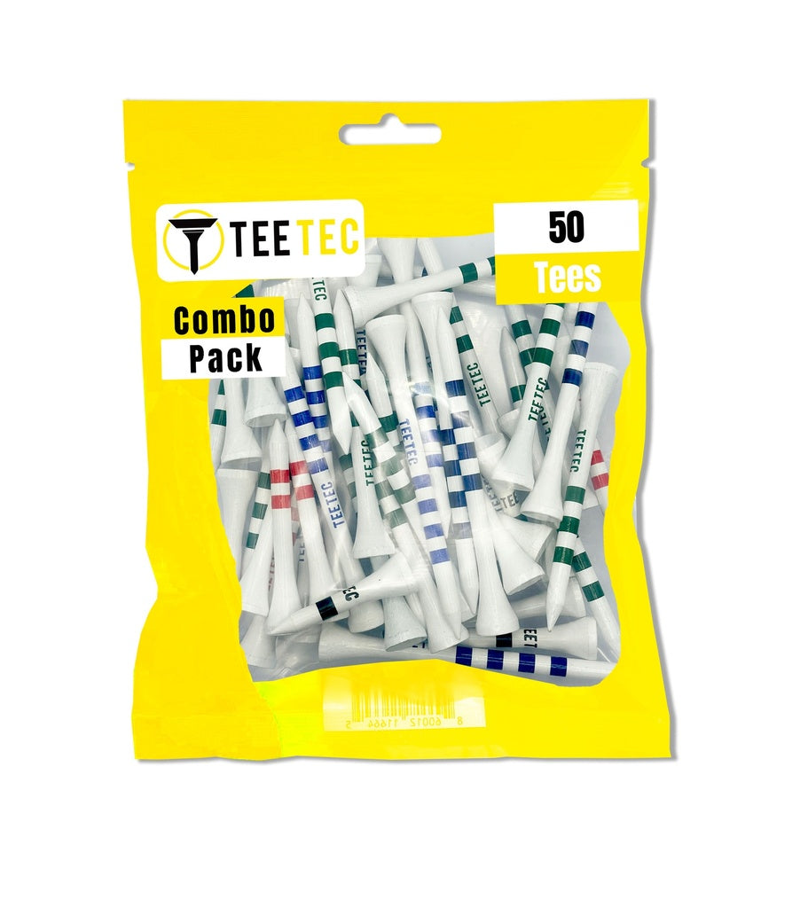 TEE TEC TEE MADERA (Mix de tamaños) 50pk