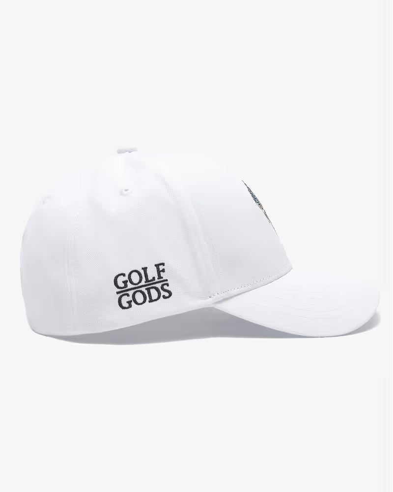 Gorra Golf Gods SnapBack Golfista Enojado Blanca