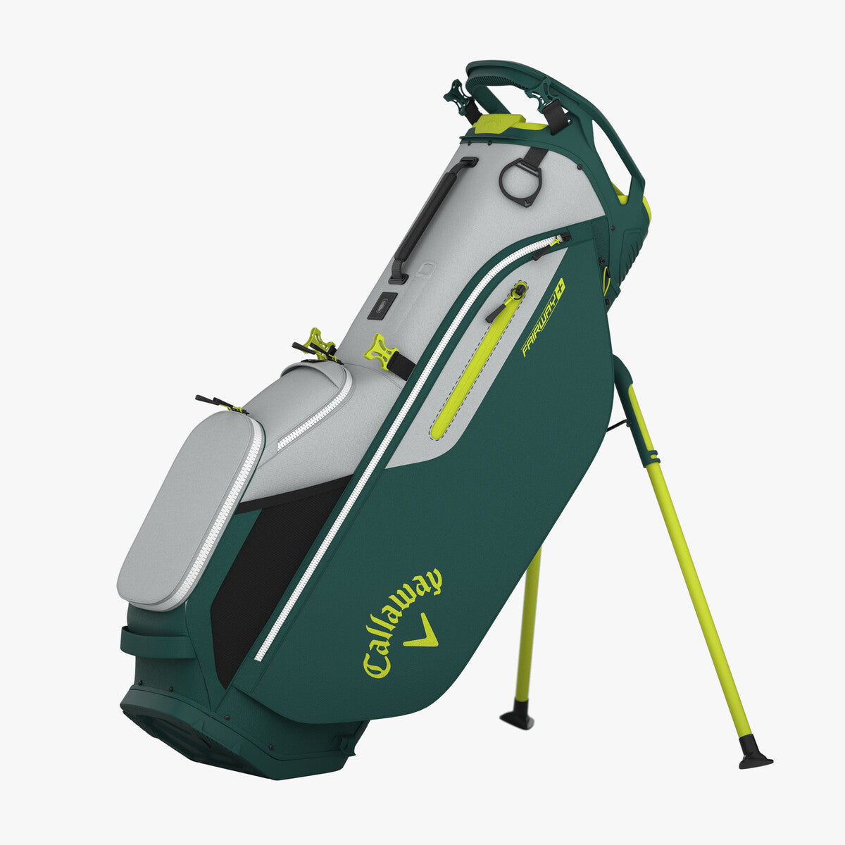 Callaway Bolsa Fairway Stand Bag Silver/Forrest/Floral Yellow