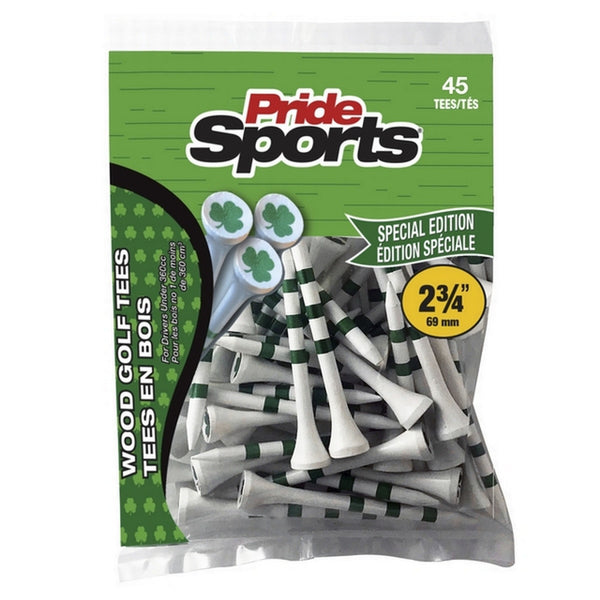 Pride Sports - TEES BLANCOS DE TREBOL 2 3/4 45 PK