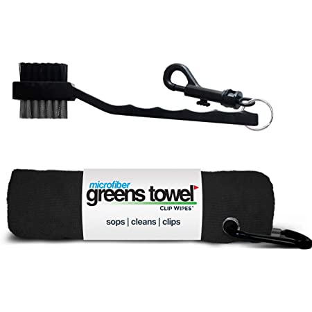 Greens Towel - Toalla de Microfibra Con Cepillo