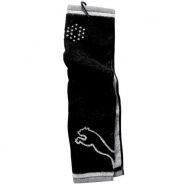 Puma-Toalla Tri Fold Negra con Gris y Blanco