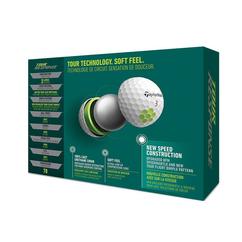 TaylorMade -Pelota Tour Response 2022 3PK